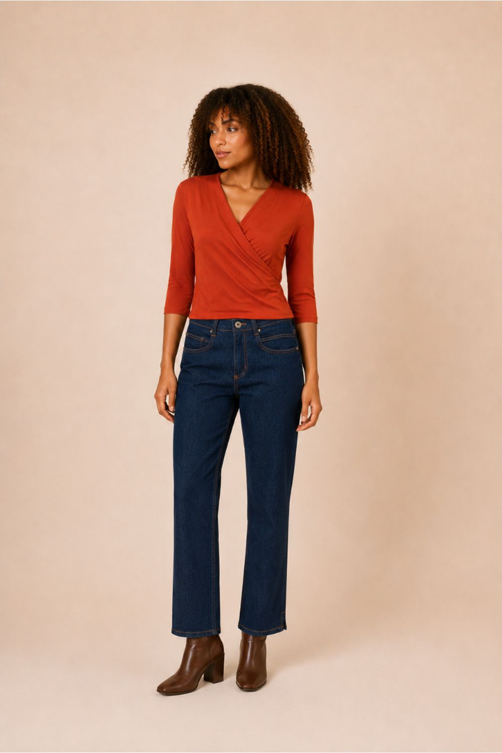 Calca cigarrete jeans atenas JEANS ESCURO